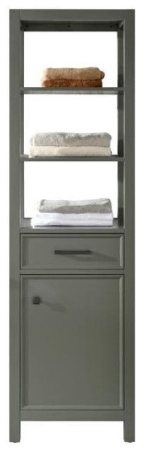 Wlf2121 Linen Cabinet - Transitional - Bathroom Cabinets - By Legion ... pertaining to Wlf2121 Linen Cabinet, White