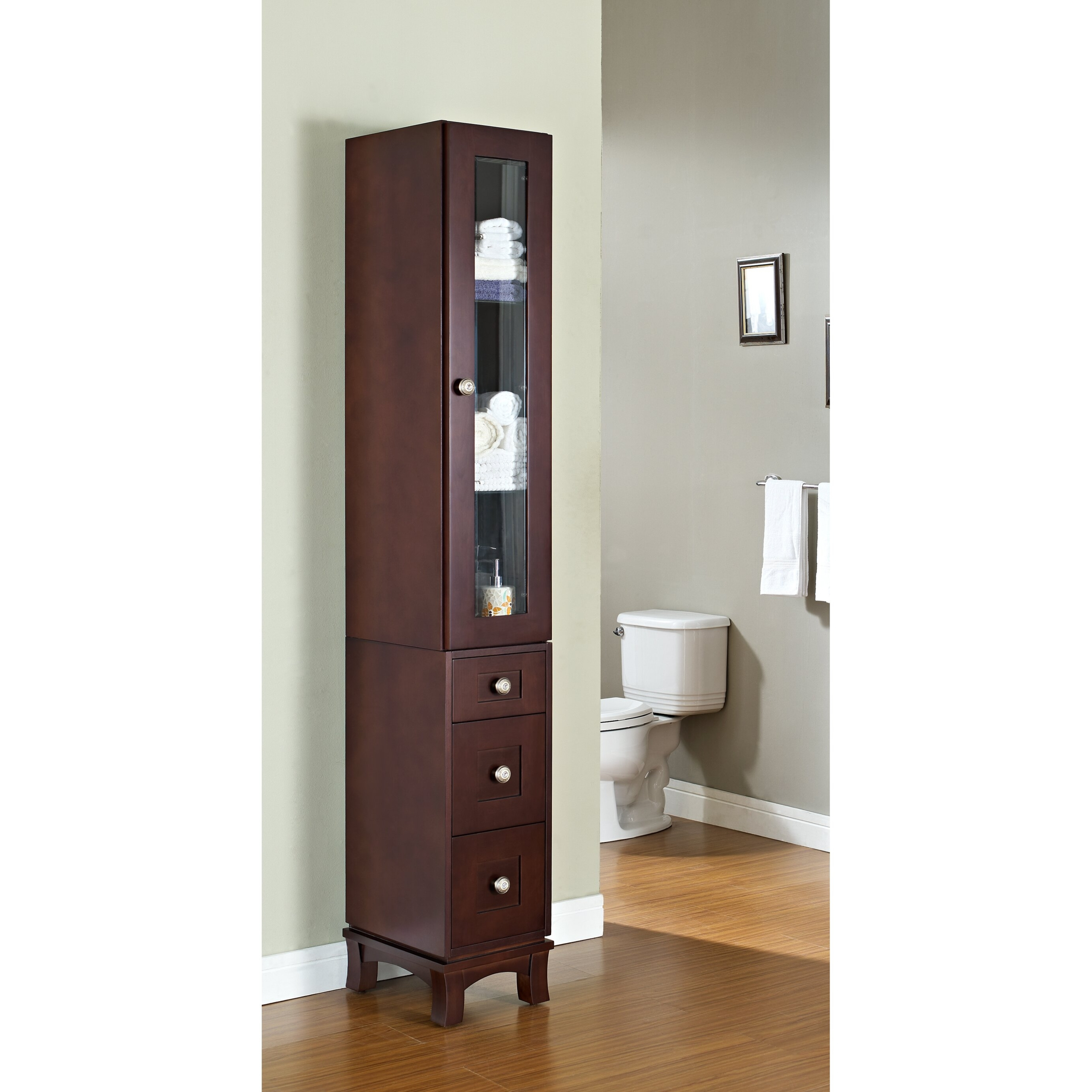 12 Inch Wide Bathroom Floor Cabinet – Flooring Site in Bliss 12" Wide By 24" High Linen Side Cabinet