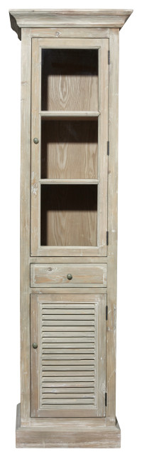 24" Wide Reclaimed Pine Linen Cabinet Wash Finish Right Opening ... throughout 24" Wide Reclaimed Pine Linen Cabinet Natural Finish Right Opening