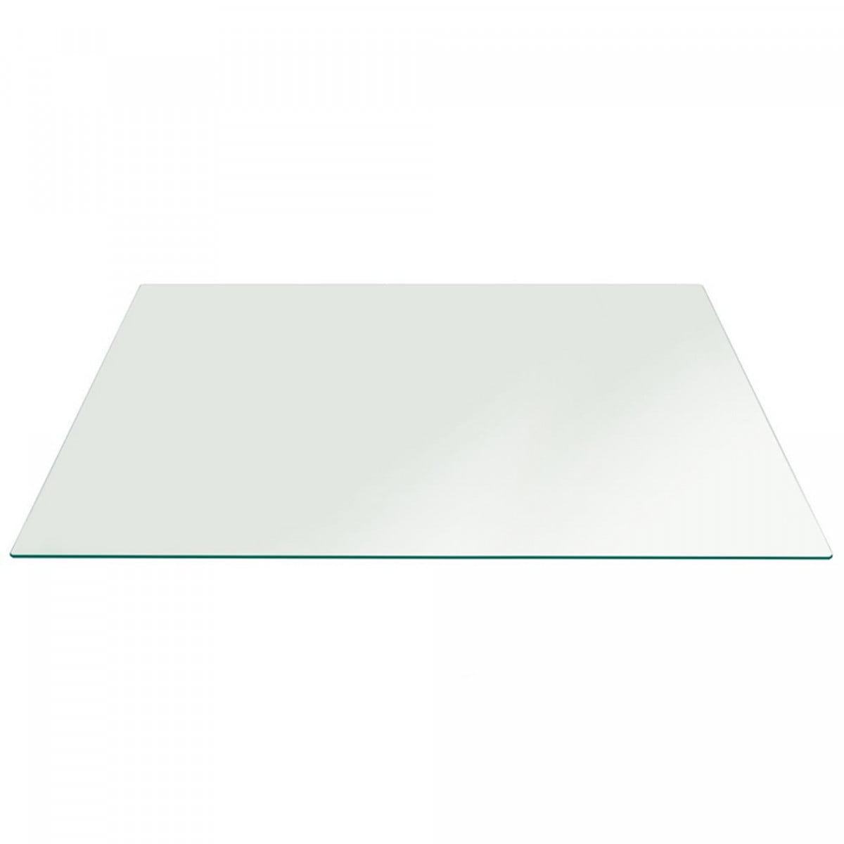 32 X 60 Inch Rectangle Glass Table Top 3/8 Inch Thick Clear Tempered ... inside Tempered Glass Shelf Rectangle Radius