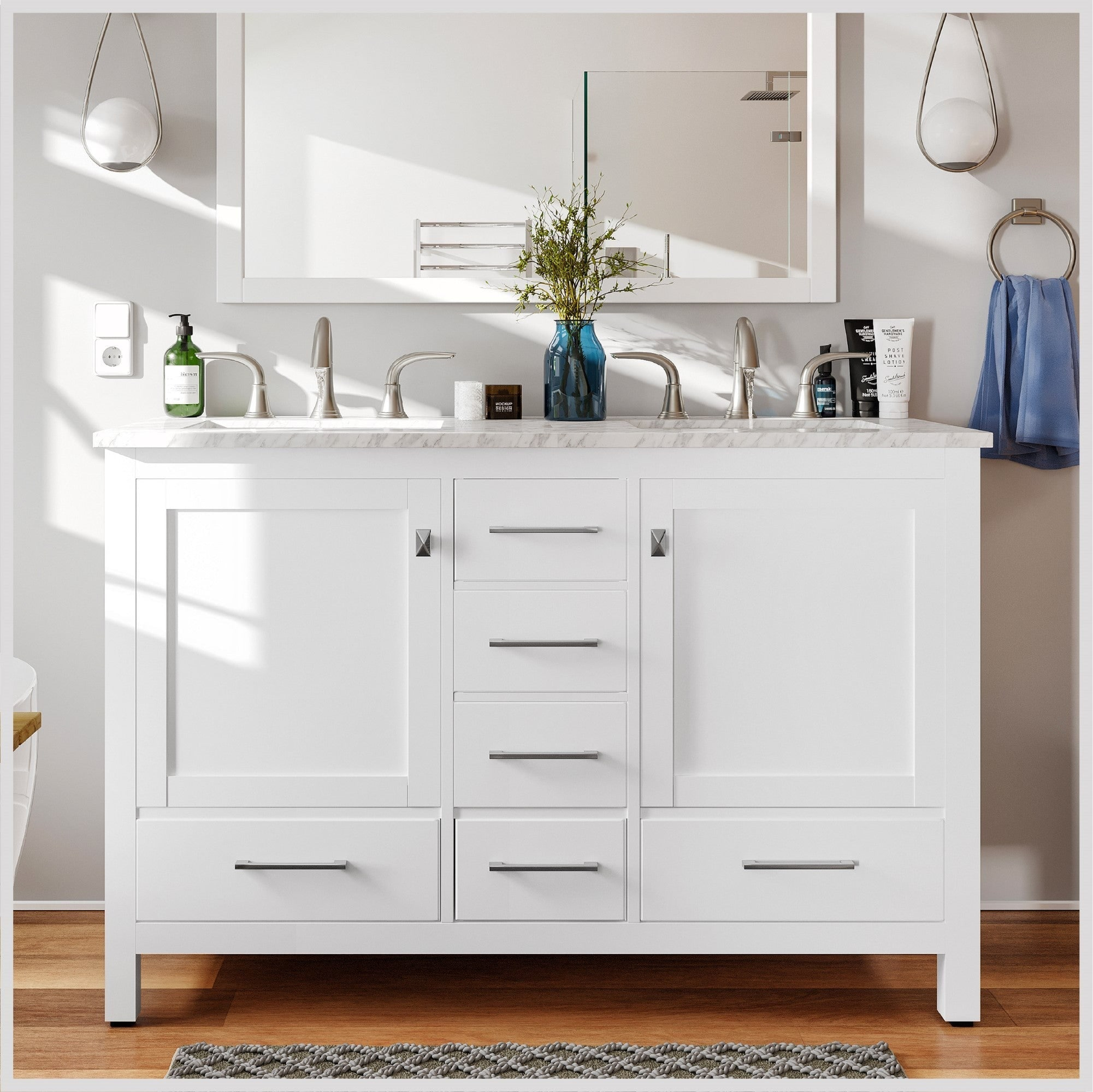 48 Inch Double Sink Bathroom Vanity – Rispa with Creating Functionality and Style in Modern Bathrooms