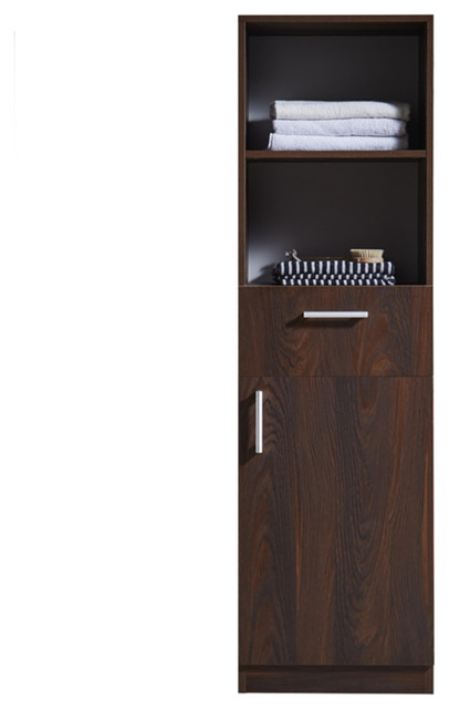71" Side Cabinet, Brown Elm Wood Texture Finish - Contemporary ... with 71" Side Cabinet