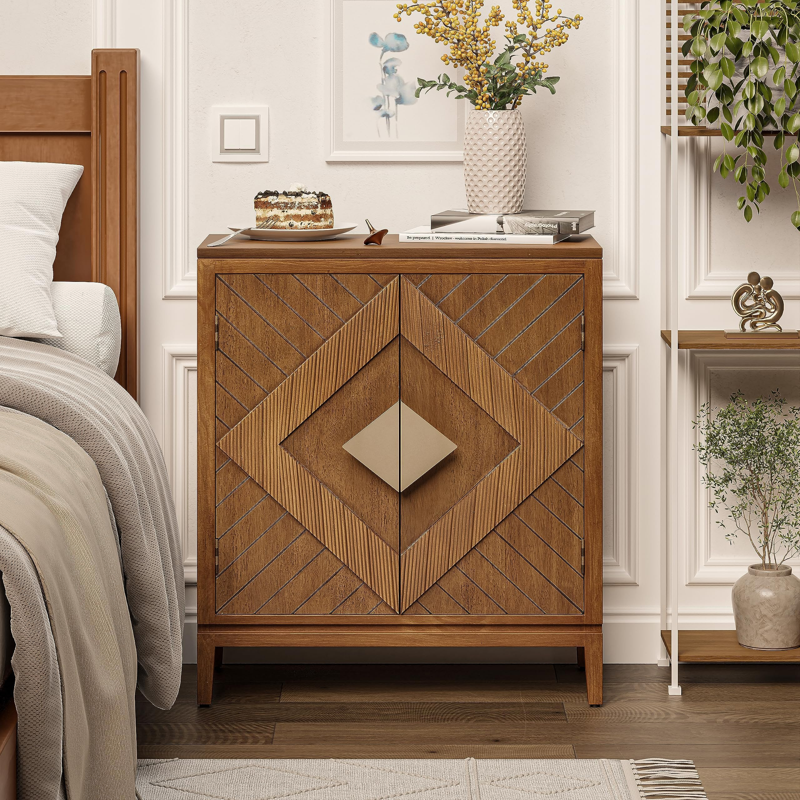Amazon.com: Art Leon Accent Storage Cabinet, Modern Sideboard Buffet ... for Leon Storage Cabinet For Bath, Kitchen And Living Room