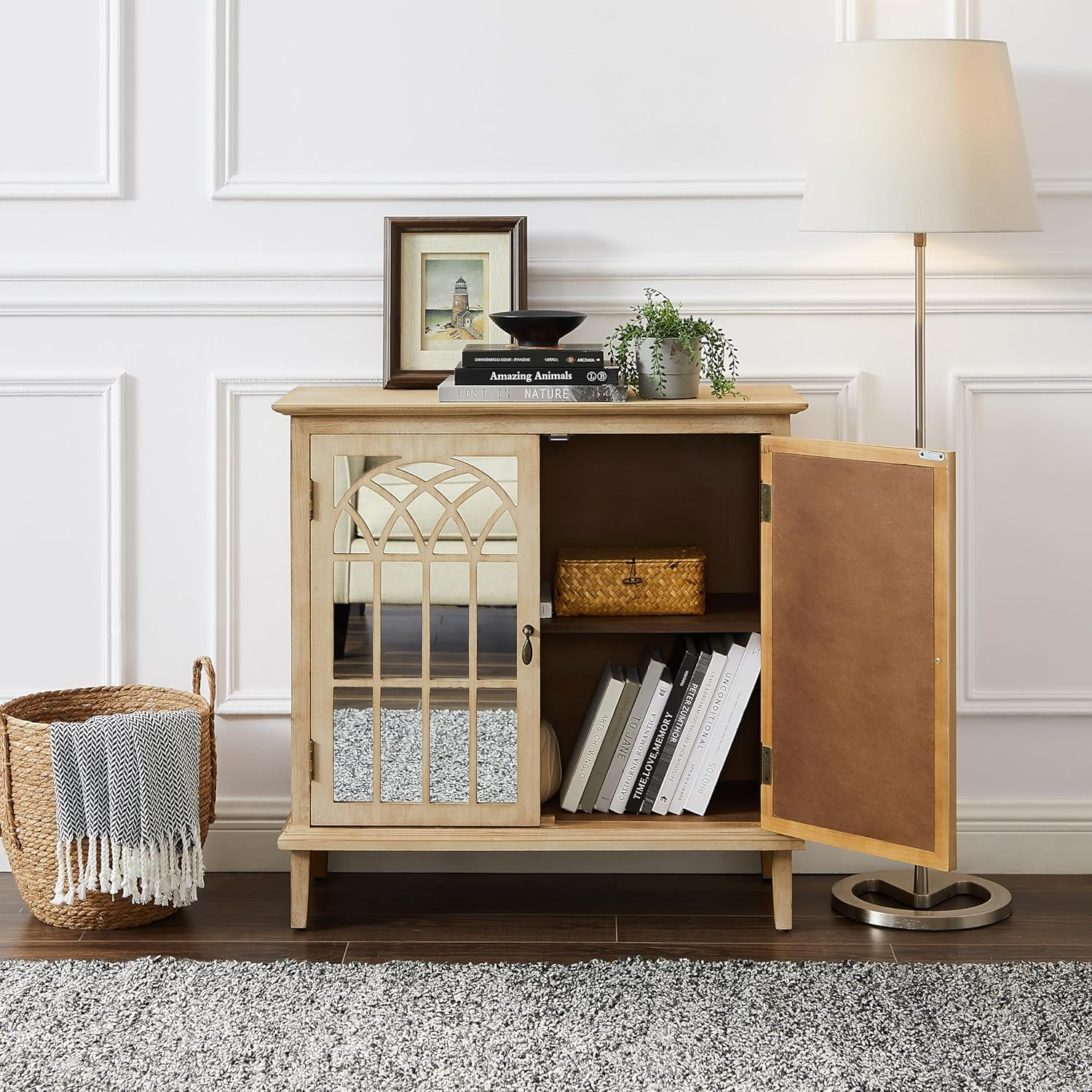 Amazon.com: Art Leon Sideboard Buffet Cabinet, Storage Cabinet With ... inside Exploring the Functional Benefits of Leon Storage Solutions in Different Home Spaces