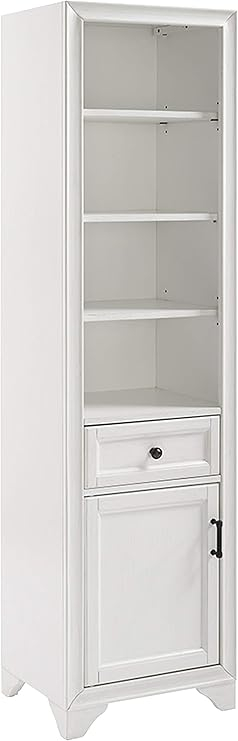 Amazon.com: Crosley Furniture Tara Linen Storage Cabinet And Bathroom ... with regard to Tara Linen Cabinet