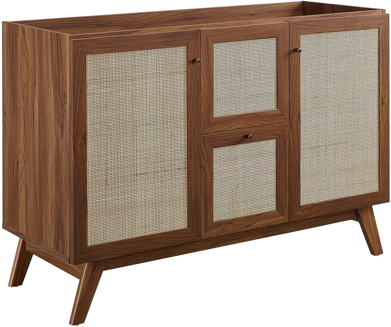 Amazon.com: Modway Soma Rattan Weave Bathroom Vanity Cabinet Basin Not ... in Understanding bathroom vanity dimensions and layout considerations