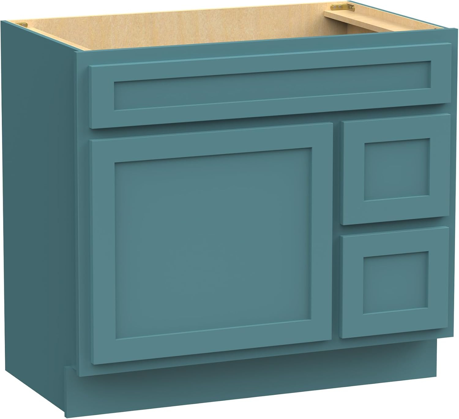 Amazon.com: Vanity Art 36 Inch Single Bathroom Vanity Base Cabinet With ... inside Vanity Art Birch Plywood Single Base Storage Cabinet, Smoky Gray, 36 Inch (Right Side Drawers)