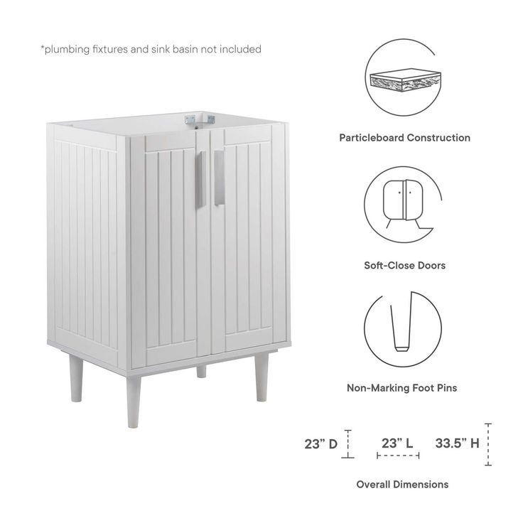 Augusta 24" Bathroom Vanity Cabinet (Sink Basin Not Included) - 2024 regarding The Evolution of Bathroom Storage Solutions from Classic to Contemporary
