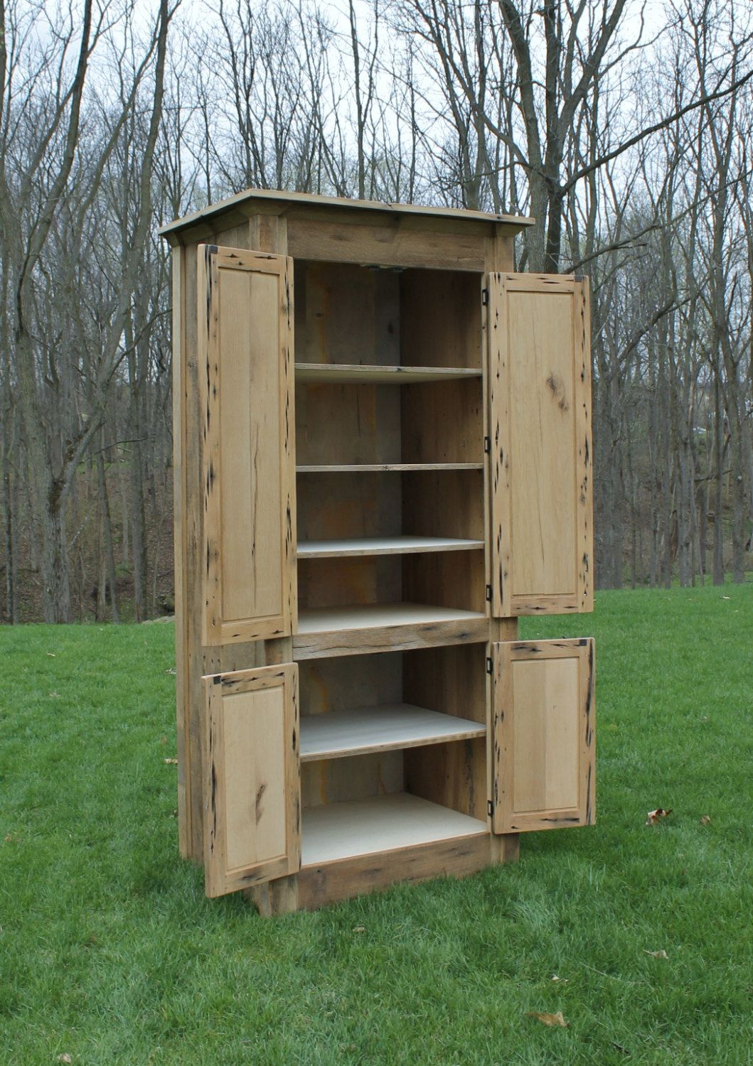 Barn Door Linen Cabinet At Chelsea Sommerlad Blog pertaining to 24" Wide Reclaimed Pine Linen Cabinet Natural Finish Right Opening