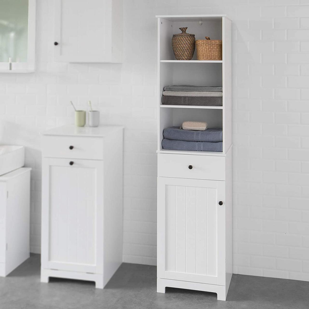 Bathroom Storage Tower Cabinet – Semis Online pertaining to Newberry Tall Bathroom Storage Cabinet - Linen Tower, White