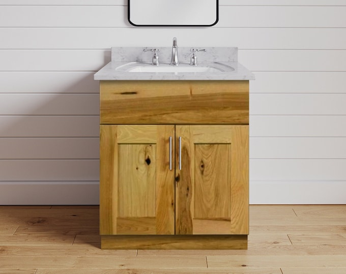 Bathroom Vanity 24 Inch, Rustic Bathroom Cabinet, Solid Wood Vanity ... for Victoria 24" Solid Wood Bath Vanity