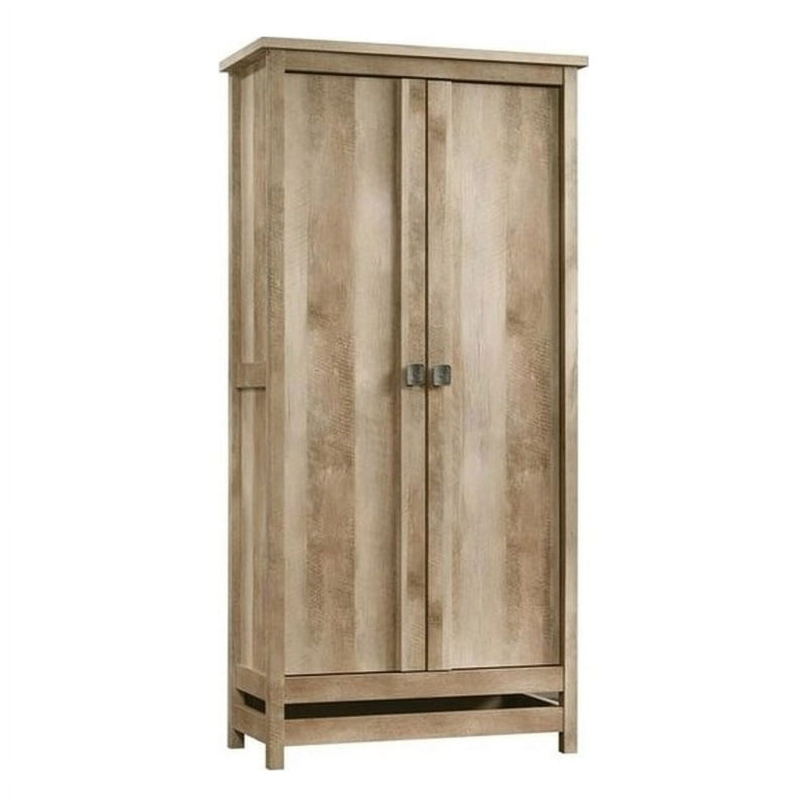 Bowery Hill Farmhouse Engineered Wood Storage Cabinet In Oak - Walmart.com throughout Crafting lasting beauty with Bowery Hill Wood Wall Cabinet traditions