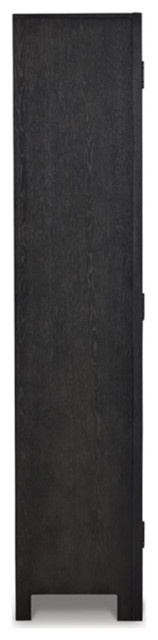 Bowery Hill Modern 2-Door Wood Accent Cabinet In Black/Warm Gray ... within Bowery Hill Wood Wall Cabinet