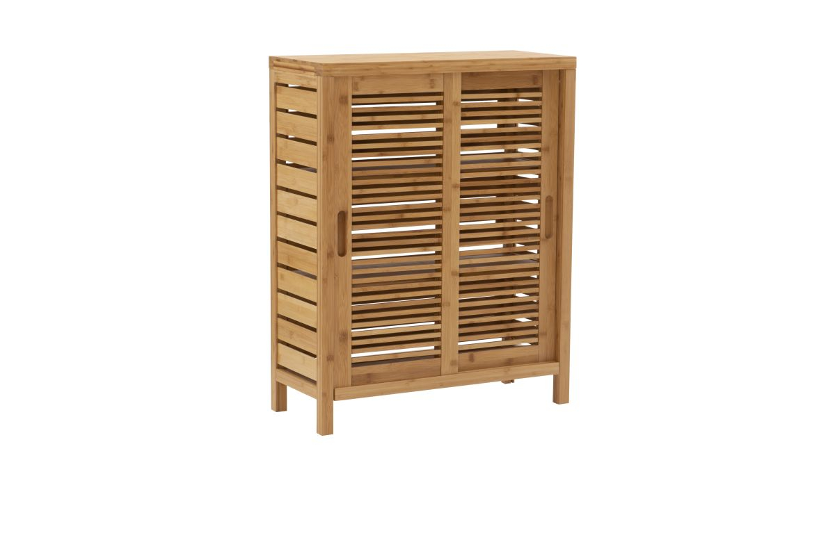 Bracken Bamboo Floor Cabinet Two Door At Gardner White with regard to The Artisanal Craftsmanship Behind Bracken Tall Cabinet Natural Bamboo