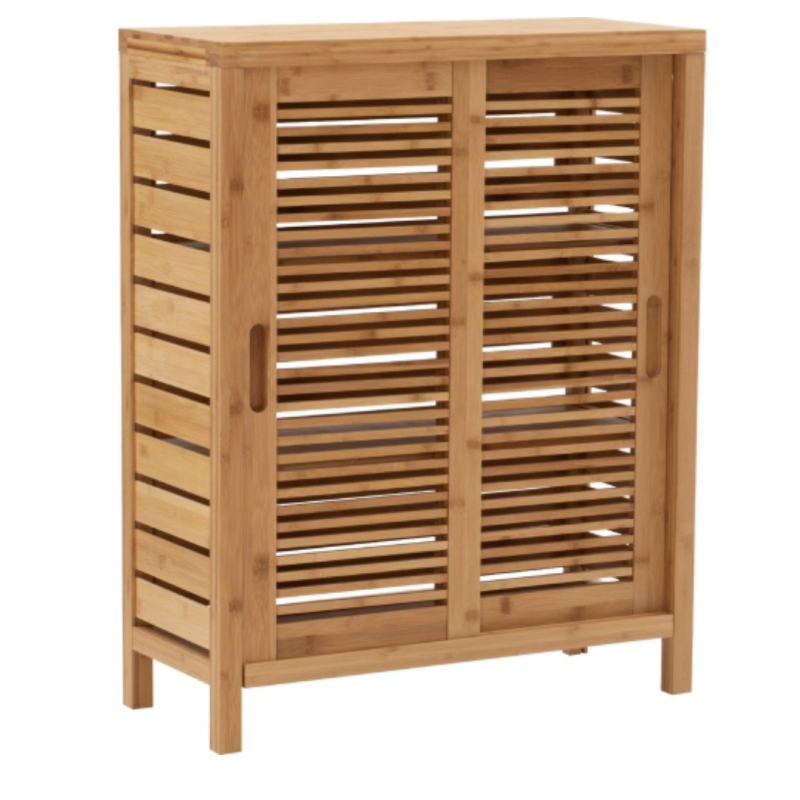 Bracken Bamboo Floor Two Door Cabinet with Bracken Tall Cabinet Natural Bamboo