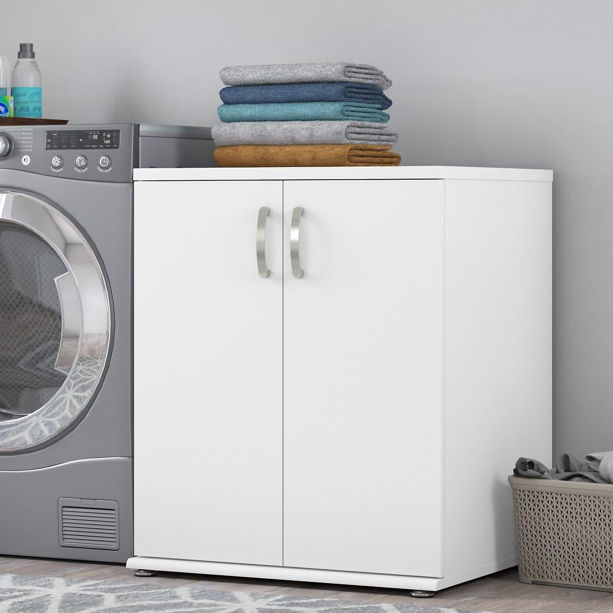 Bush Business Furniture Universal Laundry Room Storage Cabinet With ... with regard to How Universal Laundry Room Cabinet Solutions Address Modern Housing Challenges