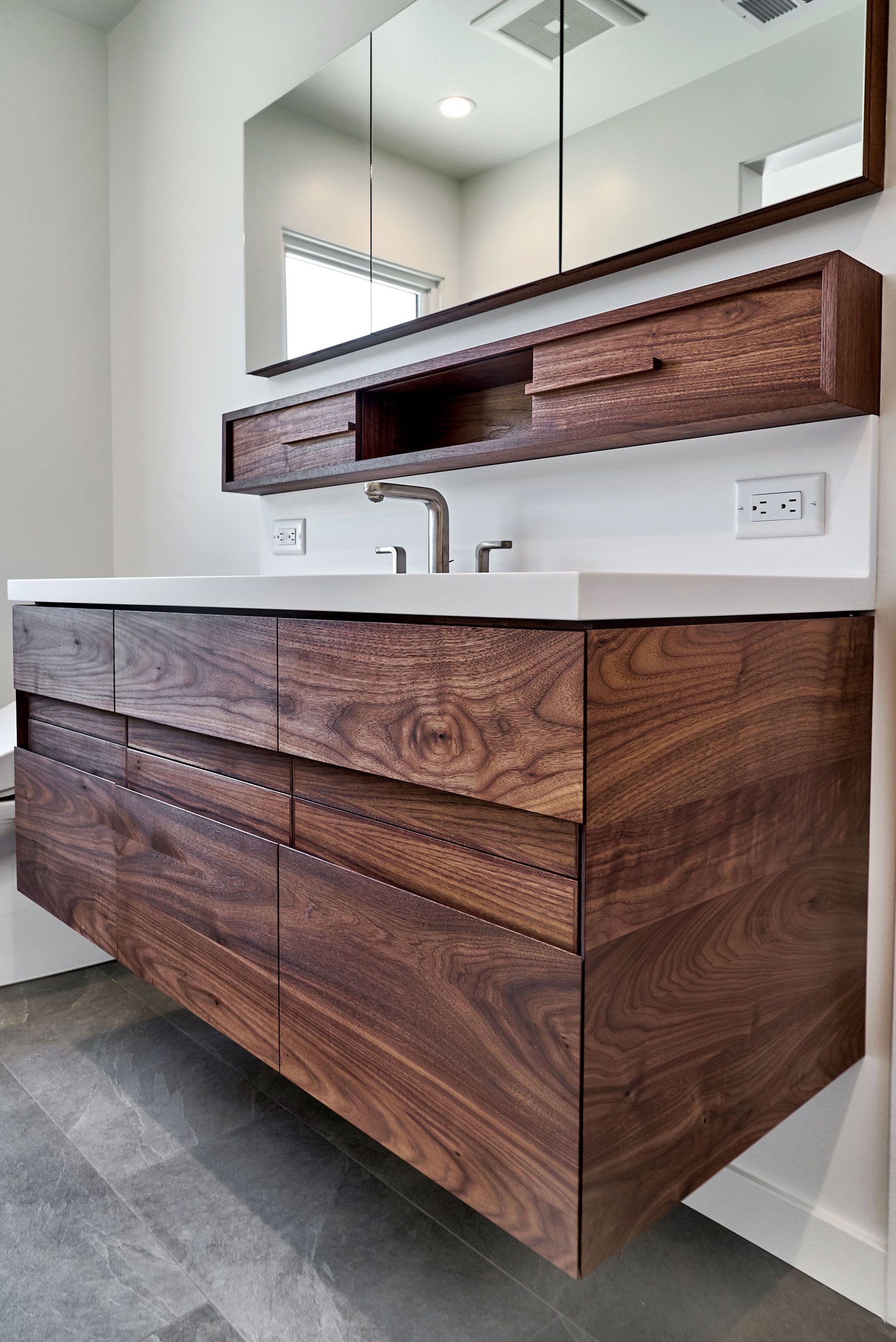 Contemporary Walnut Bathroom Vanity At Michael Earl Blog with Space-Saving Solutions: Maximizing Small Bathroom Potential with Wall Vans
