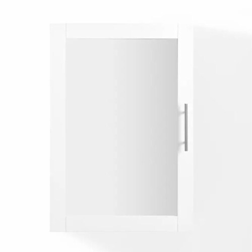 Crosley Furniture Cf7028-Wh Savannah Flush Mount Mirrored Wall Cabinet ... intended for The Versatility of Savannah Mirrored Wall Cabinet White Across Different Decor Styles