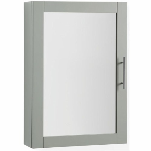 Crosley Furniture Savannah Mirrored Wall Cabinet In Gray, 1 - Kroger intended for How Savannah Mirrored Wall Cabinet Gray Transforms Small Spaces into Elegant Showcases