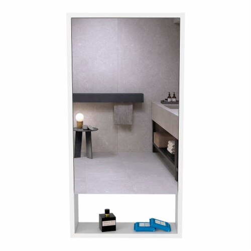 Depot E-Shop Medicine 35H Cabinet, Two Interior Shelves, One External ... with Depot E-Shop Garnet Medicine Cabinet, Mirror, One External Shelf, Two-Door