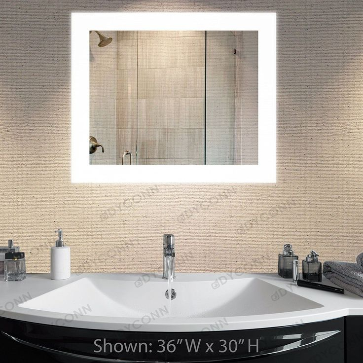 Dyconn Faucet Royal Clear Wall-Mounted Vanity Bathroom Led Mirror ... regarding Exploring the Benefits of Backlit Vanity Mirrors in Modern Bathrooms