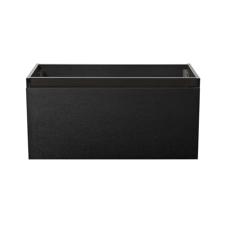 Fresca Fcb8008Bw Mezzo 36 Inch Black Wall Hung Modern Bathroom Cabinet ... for Fresca Fcb8008Bw Mezzo 36" Black Wall Hung Modern Bathroom Cabinet