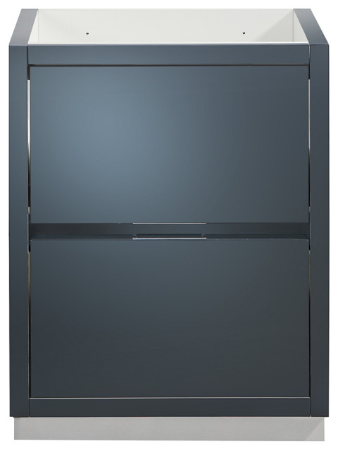 Fresca Valencia 24" Dark Slate Gray Free Standing Modern Bathroom ... within Fresca Fcb8424Gg Valencia 24" Dark Slate Gray Free Standing Bathroom Cabinet