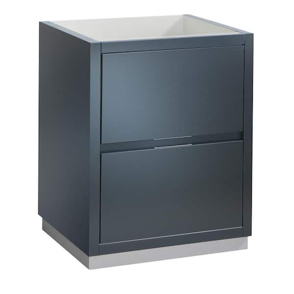 Fresca Valencia 24 In. W Bathroom Vanity Cabinet In Dark Slate Gray ... inside The role of material quality in bathroom cabinet longevity and appearance