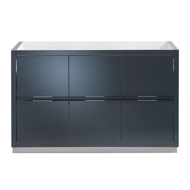 Fresca Valencia 48" Dark Slate Gray Free Standing Single Sink Modern ... intended for Fresca Fcb8424Gg Valencia 24" Dark Slate Gray Free Standing Bathroom Cabinet