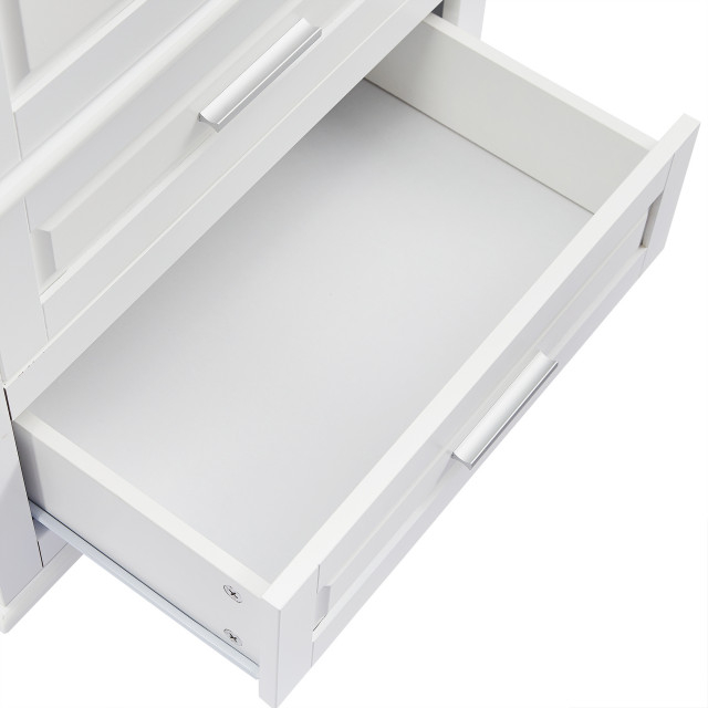 Gdf Studio 24"W Bathroom Storage Cabinet With Two Drawers, Adjustable ... intended for The hidden benefits of choosing GDF Studio's 24 inch bathroom storage cabinet