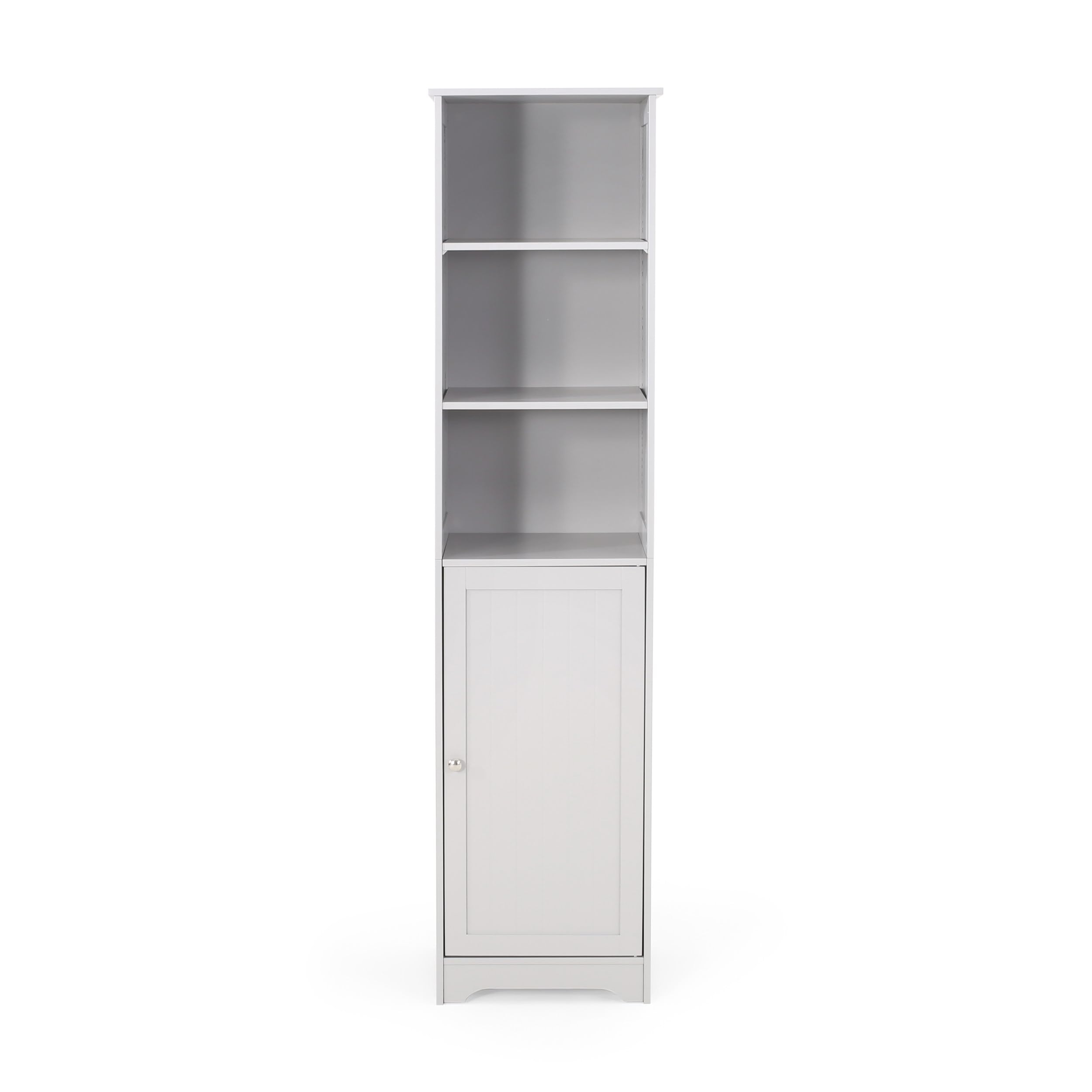 Gdf Studio Lindsay Modern Free Standing Bathroom Linen Tower Storage ... regarding Gdf Studio 24"W Bathroom Storage Cabinet