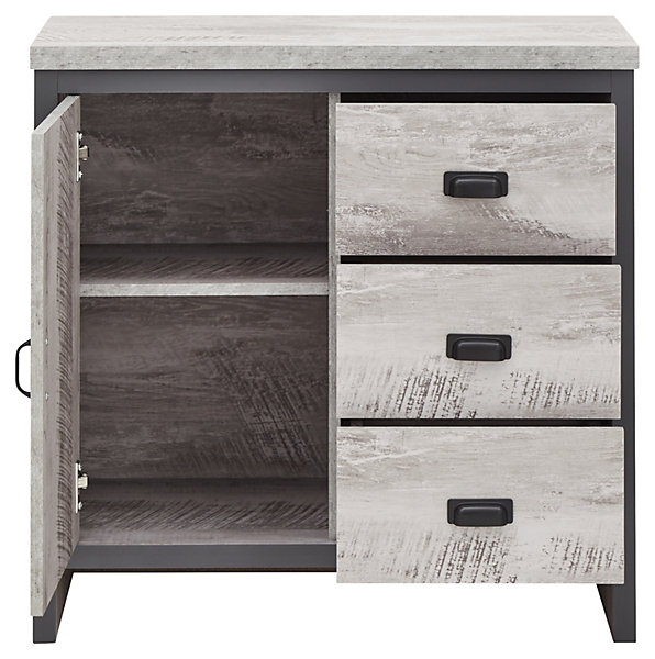 Gfw Boston Multi Unit Cabinet Grey with Boston 19" Storage Cabinet, Ash Gray
