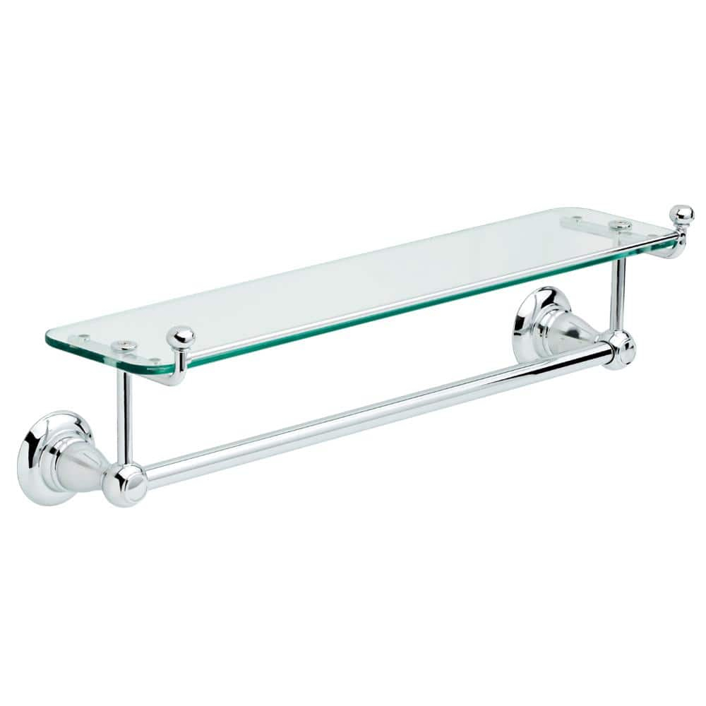 Glass Shelf With Towel Bar For Bathroom – Semis Online regarding Transforming Your Bathroom with Functional and Beautiful Storage
