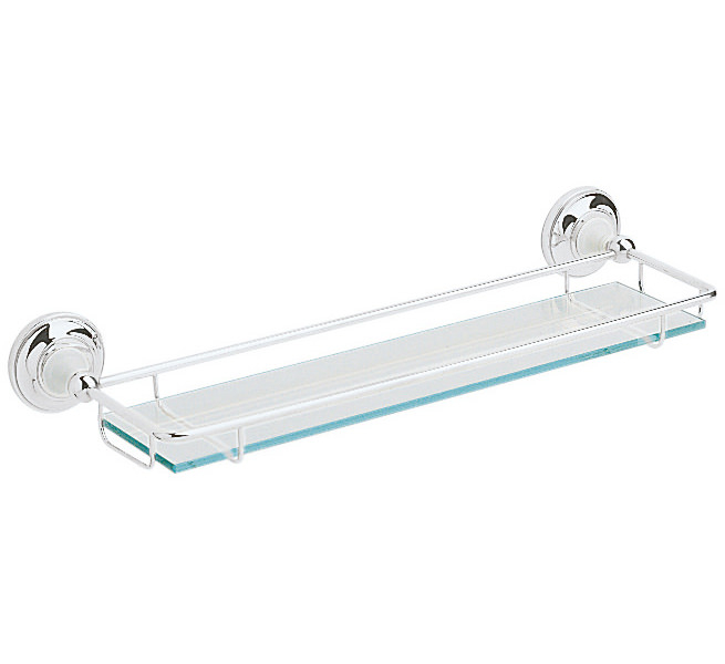 Heritage Clifton Glass Bathroom Shelf | Acc08 inside Pool Bathroom Shelf Chrome