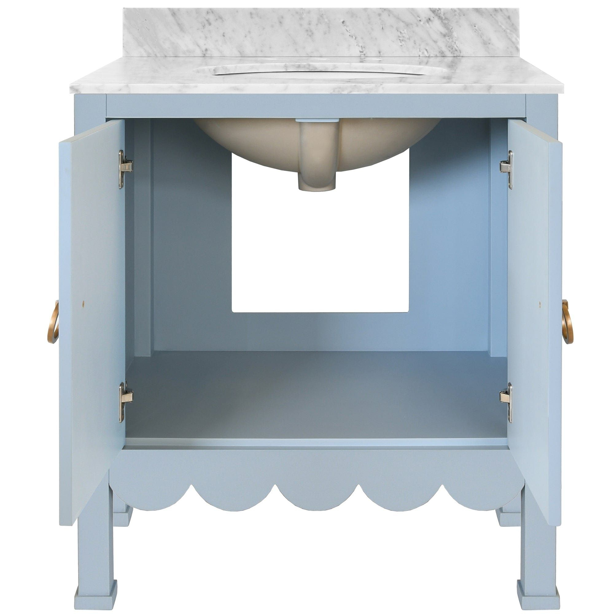 Kealey Vanity | Blue Vanity, Bath Vanities, Porcelain Sink pertaining to Vanity Art Vanity Cabinet, 15", Blue