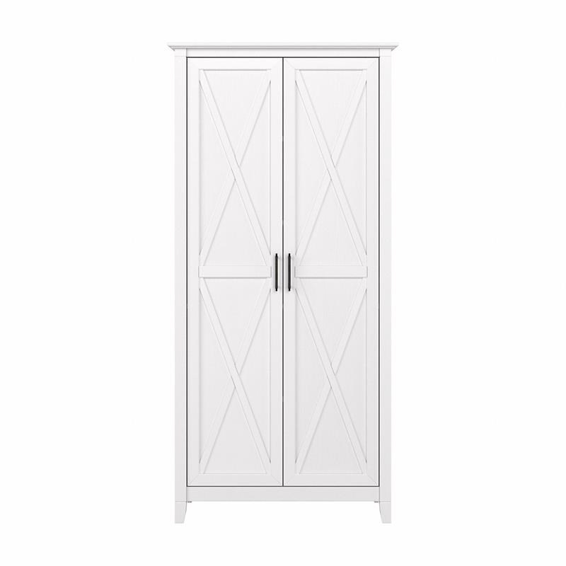 Key West Bathroom Storage Cabinet With Doors In Pure White Oak ... with regard to Key West Bathroom Storage Cabinet
