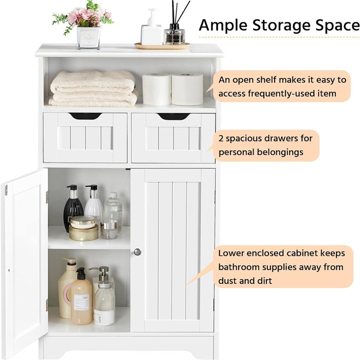 Lark Manor 24" W X 41" H X 12" D Free-Standing Bathroom Storage Cabinet ... within The hidden benefits of choosing GDF Studio's 24 inch bathroom storage cabinet