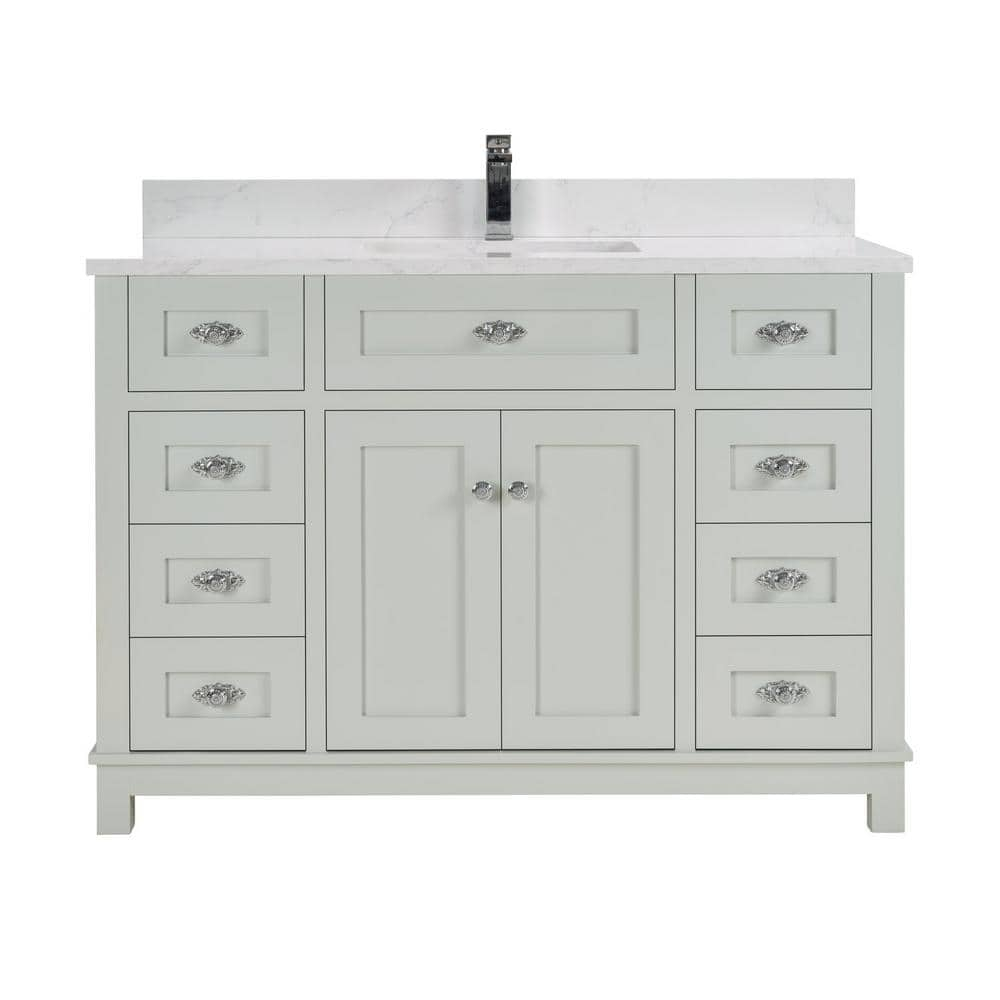 Legion Furniture French Contemporary 48 In. 1 Freestanding Silver ... in The Practical Benefits of Legion Furniture's Silver Strand Collection