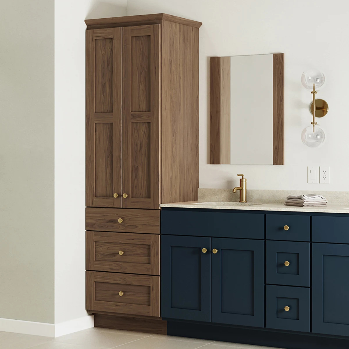 Linen Closet And Vanity Sets Fresca Bath Bathroom Vanities regarding Vanity Art 21" Freestanding Linen Cabinet