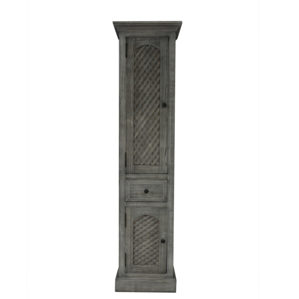 Linen Towers regarding Rustic Solid Fir Side Cabinet Linen Tower