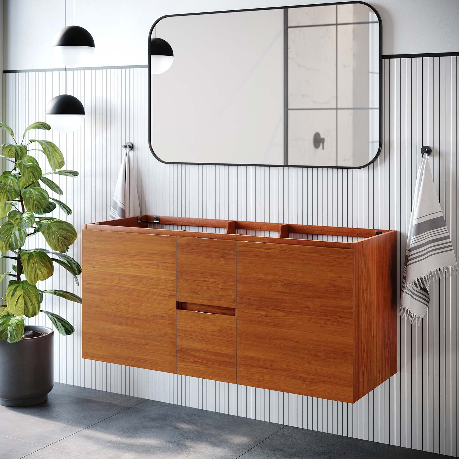 Modway Scenic 48" Double Sink Compatible (Not Included) Bathroom Vanity ... in Creating Functionality and Style in Modern Bathrooms