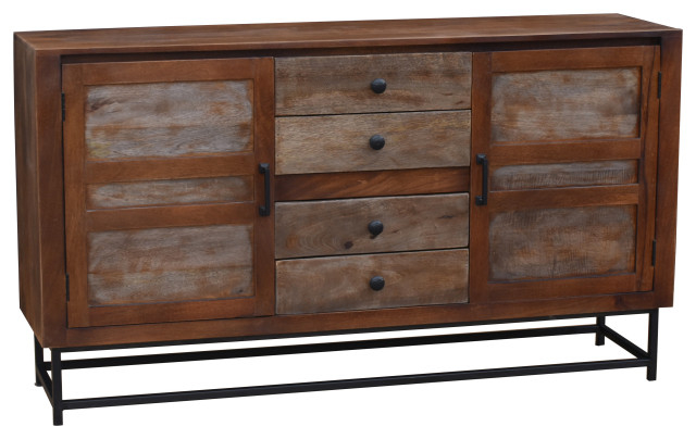 Natal Mango Wood Bathroom Linen Cabinet With 4 Drawers And 2 Doors ... regarding Exploring the Durability and Design of Siena Recycled Mango Wood Bathroom Linen Cabinet