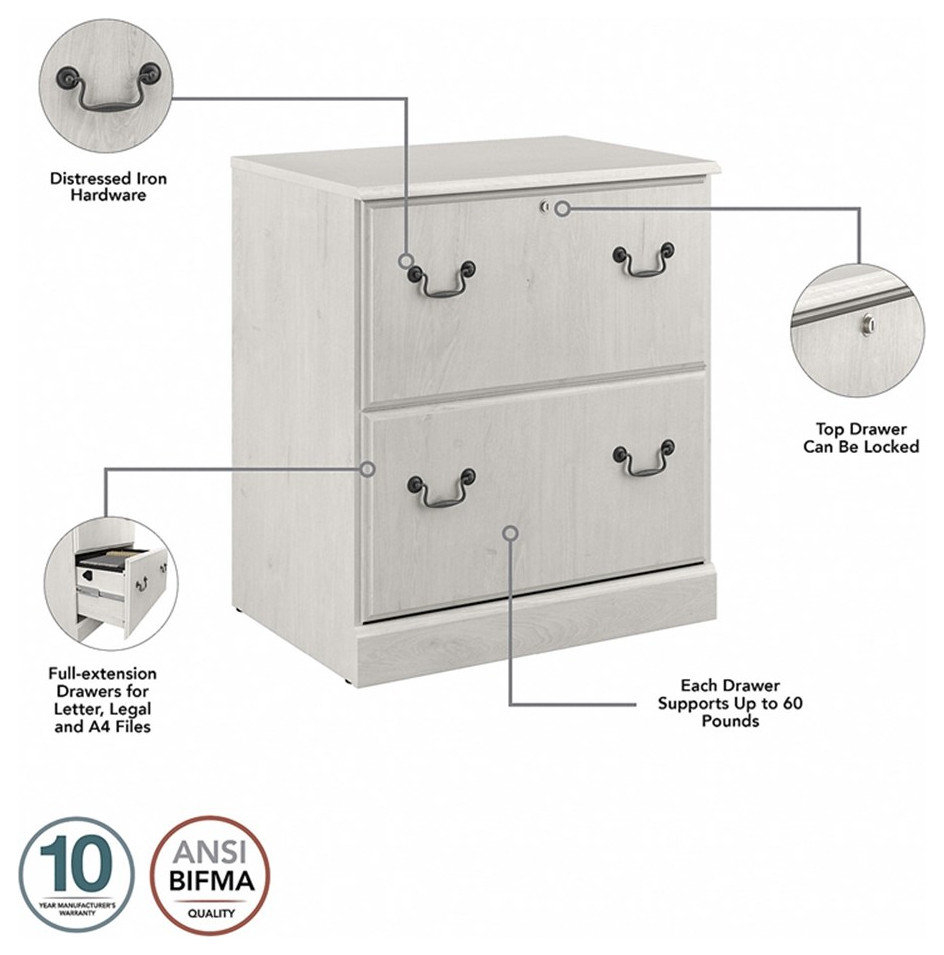 Pemberly Row 2 Drawer Lateral File Cabinet In Linen White Oak ... in How Pemberly Row Linen Cabinet in White Enhances Home Organization