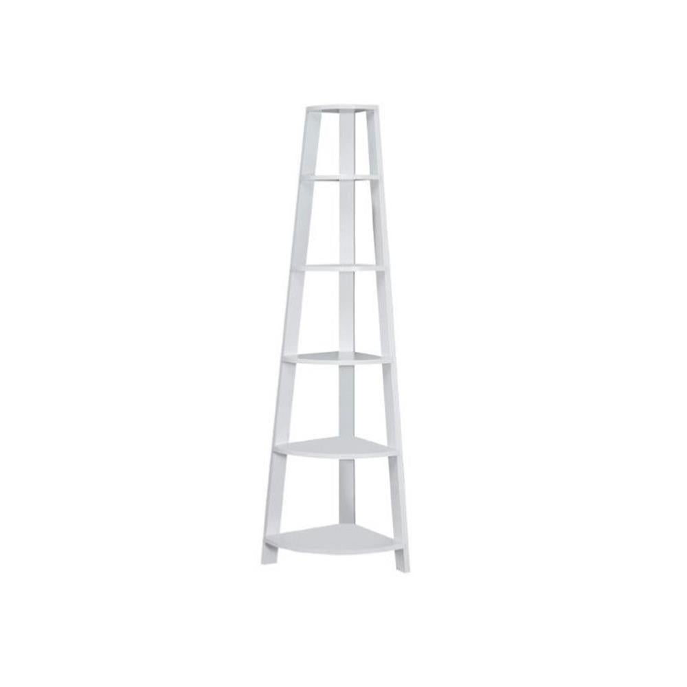 Pemberly Row Contemporary Corner Accent Etagere In White - Walmart.com throughout Pemberly Row Etagere In Soft White