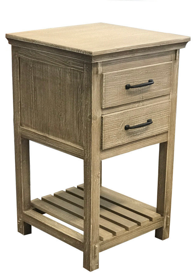 Rustic Fir Side Cabinet, 35" - Farmhouse - Accent Chests And Cabinets ... with regard to Rustic Solid Fir Side Cabinet Linen Tower