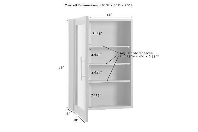Savannah Mirrored Wall Cabinet | Ashley Furniture Homestore inside Savannah Mirrored Wall Cabinet White