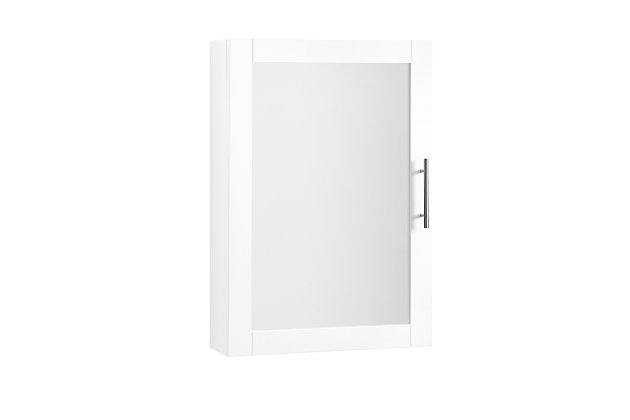 Savannah Mirrored Wall Cabinet | Ashley Furniture Homestore pertaining to The Versatility of Savannah Mirrored Wall Cabinet White Across Different Decor Styles