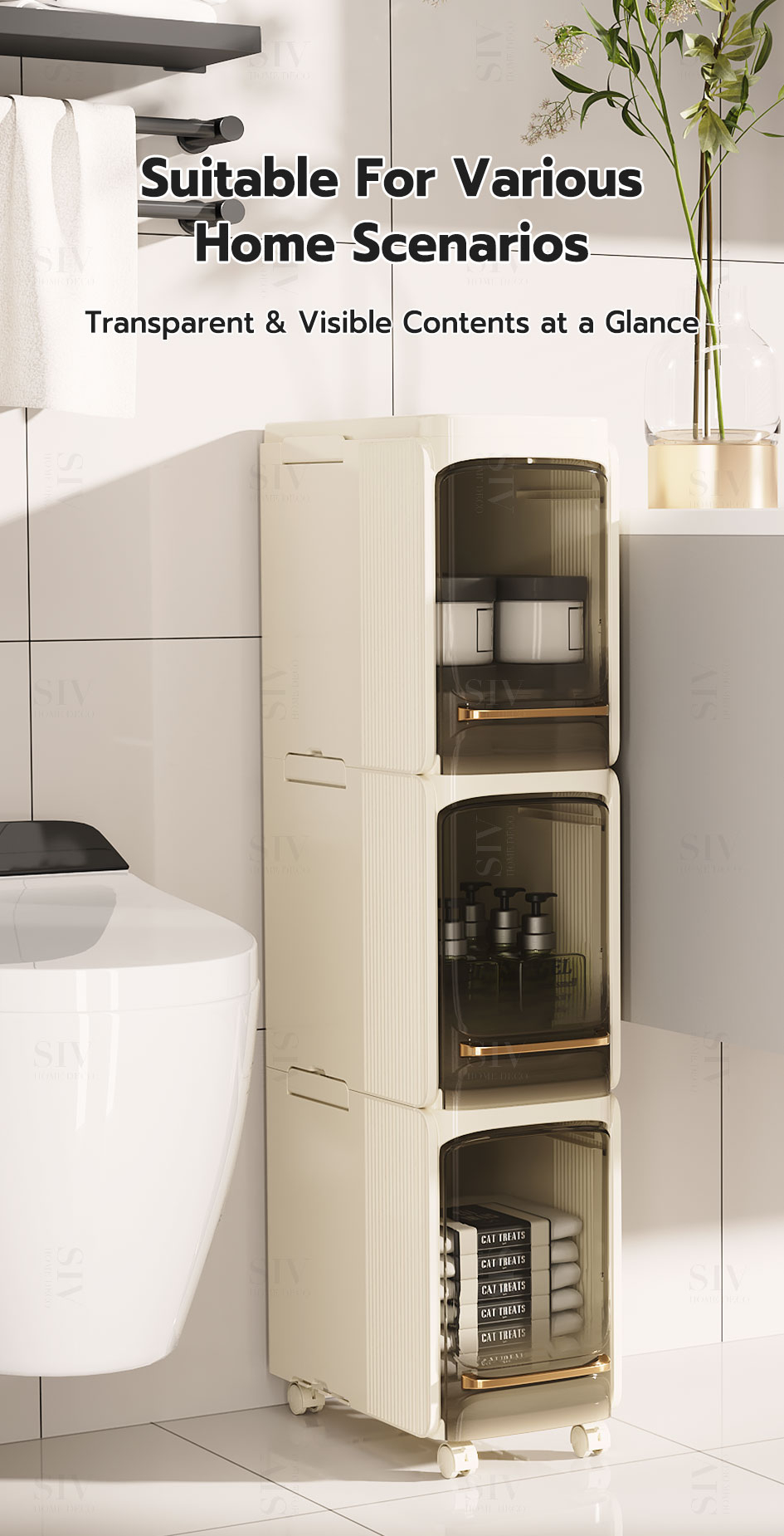 Siv 20-27Cm Slim Cabinet Space Saver Cabinet Plastic Foldable Side ... with Expert Insights on Optimizing Space with Avington Space Saver Cabinet Systems