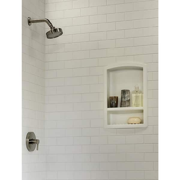 Soap Dishes - The Home Depot in Swan 5.75X5.75X11 Solid Surface Soap Dish, Pebble