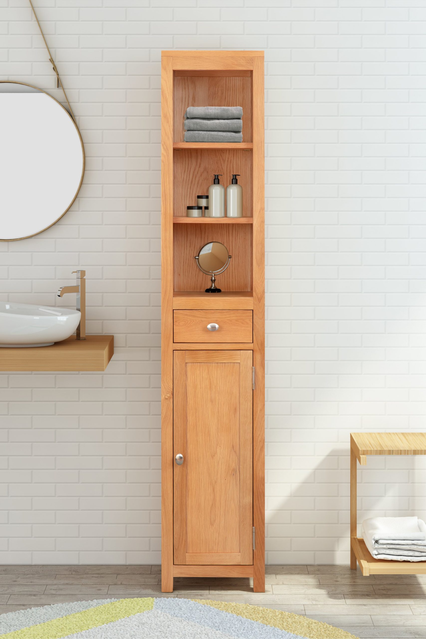 Solid Wood Free Standing Bathroom Cabinet At Evelyn Mcelroy Blog for How 52 Tall Wood 1-door Bath Cabinet Can Transform Your Bathroom Layout